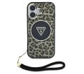 Guess IML Leopard Triangle Logo Strap
