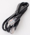 Internetový kabel - 1m černý kulatý