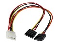 Startech StarTechcom 12in LP4 to 2x SATA