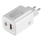DeTech Nabíjecí adaptér USB-C/USB-A 45w +