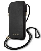 Guess PU Saffiano Pouch Script Logo