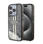 Guess PC/TPU Liquid Glitter Gold Stripe