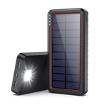 DeTech Dywill solární powerbanka 26800 mAh