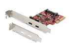 Startech Full­/Low-Profile  USB adaptér  PCIe