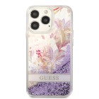 Guess Liquid Glitter Flower Zadní Kryt