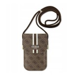 Guess 4G Stripes Phone Bag hnědá