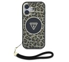 Guess IML Leopard Triangle Logo Strap