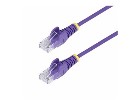 Startech StarTechcom 25m Purple Slim CAT6 Ethernet
