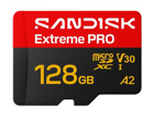 SanDisk Extreme Pro MicroSD UHS-I 128GB 250MB­/s